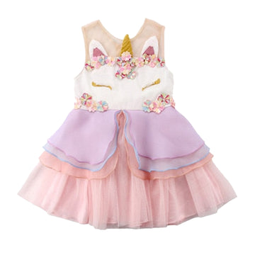 Baby Girls & Toddler Girls Unicorn Party Dress
